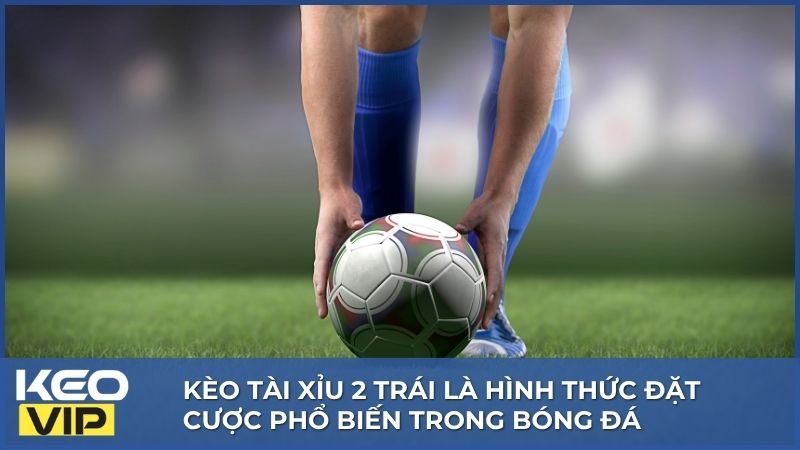 Kèo tài xỉu 2 trái là hình thức đặt cược phổ biến trong bóng đá