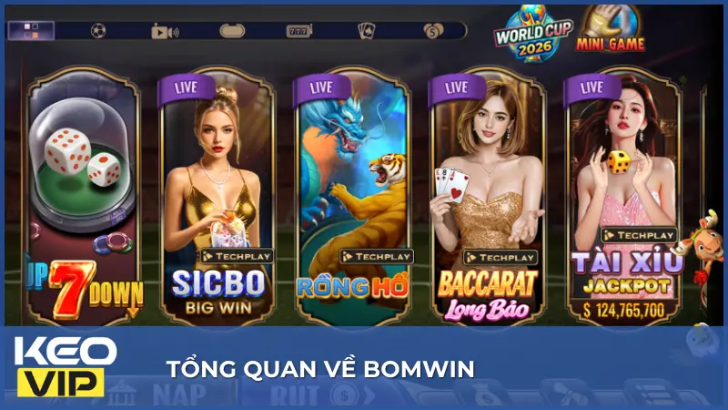 Bomwin là cổng game trực tuyến với đa dạng trò chơi và hỗ trợ trên nhiều thiết bị